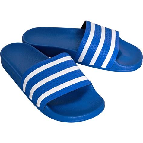 adidas slippers adilette blauw|Adidas Adilette .